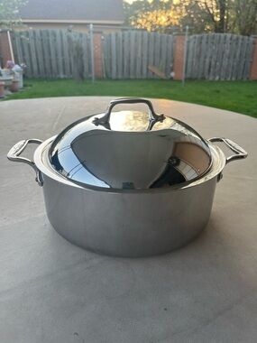 All-Clad Metalcrafters 3 Ply 8 Bonded Qt Stock Pot W/Lid With Stainless Interior